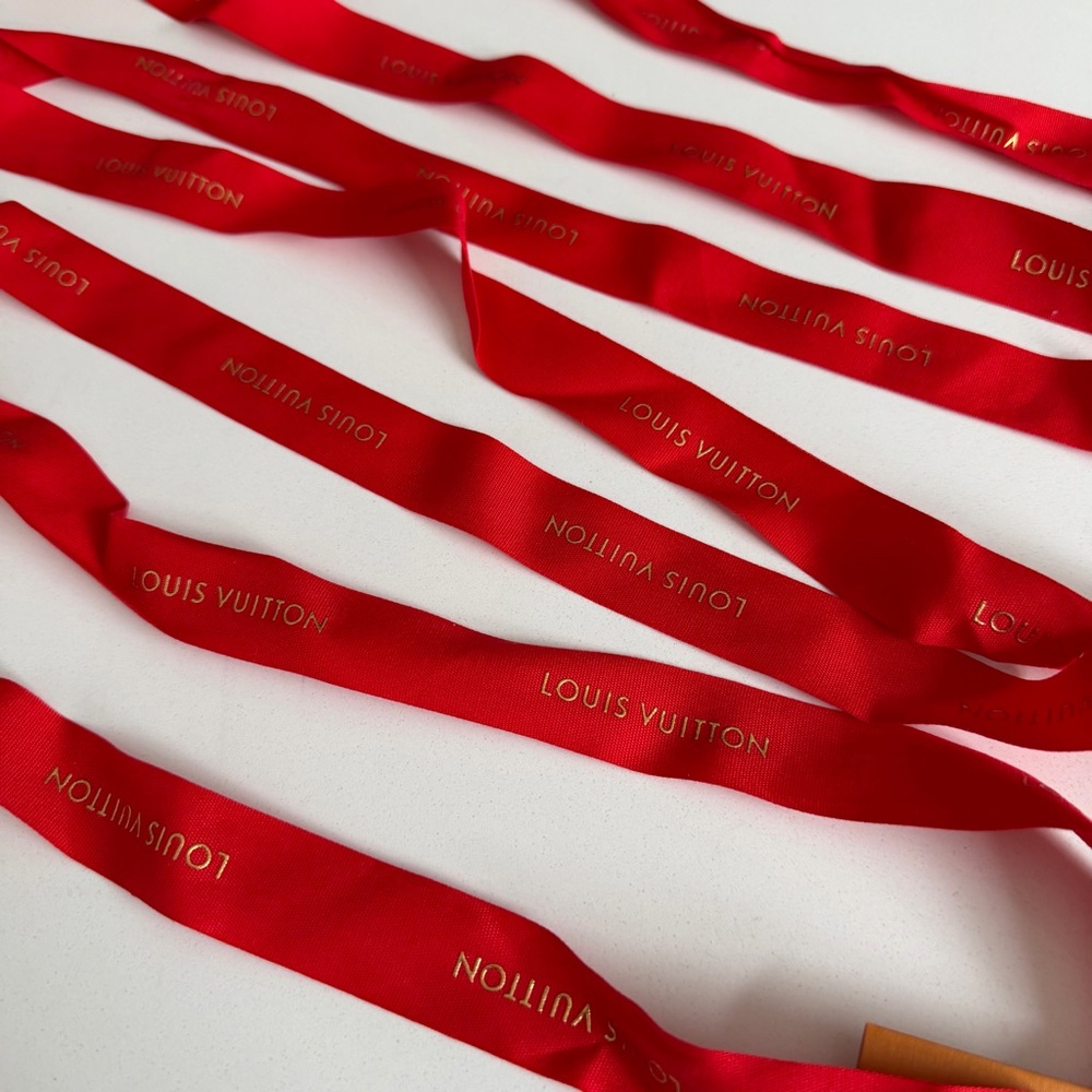 Louis Vuitton red holiday ribbon